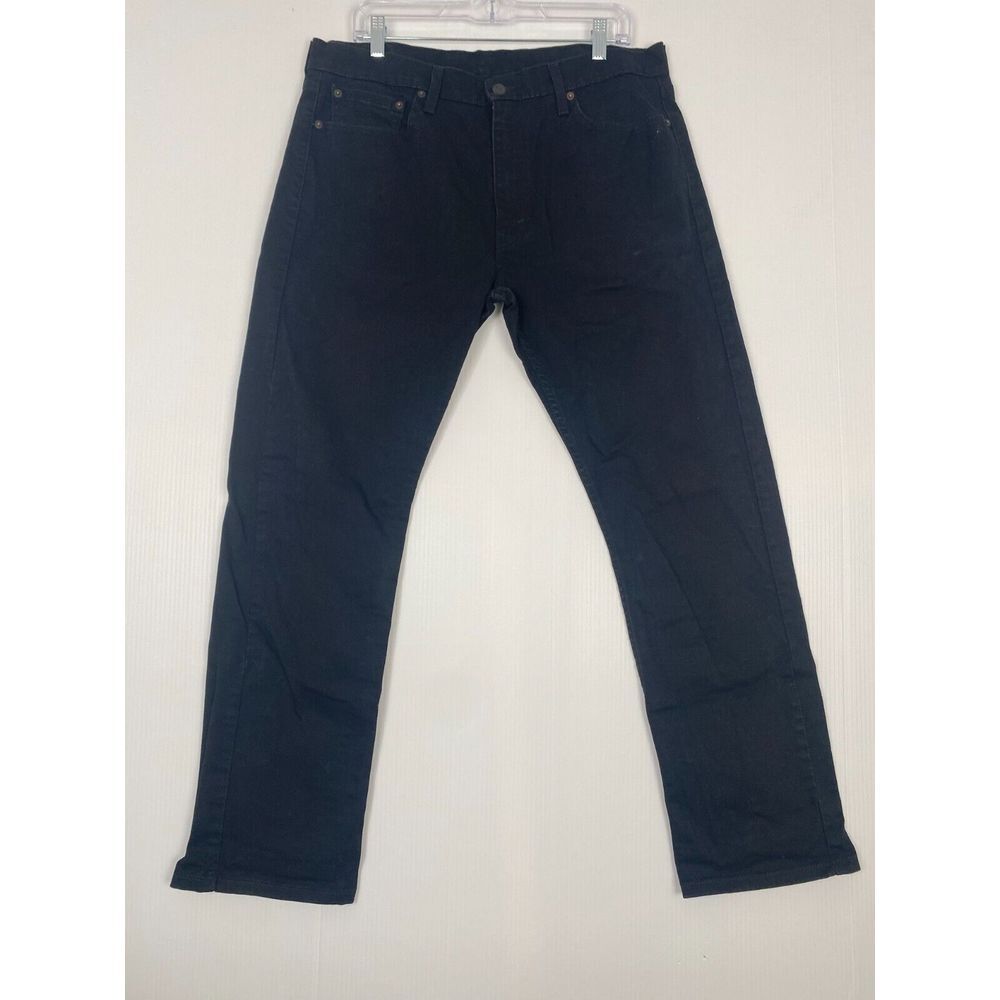 Levi's 513 Flex Slim Jeans Men Size‎ 36X30 Black Dark Wash Denim Straight